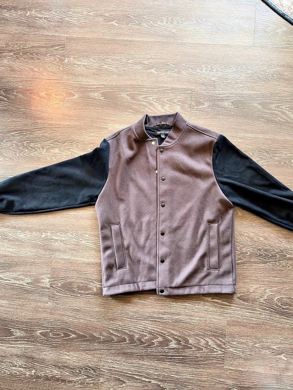 Banana Republic Bomber Jacket in Brown & Black Size